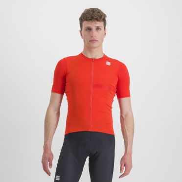 Sportful Matchy fietsshirt korte mouw oranje heren 