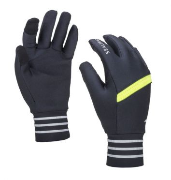 SealSkinz solo reflective handschoenen zwart/neon geel 