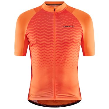 Craft Advanced Endurance fietsshirt korte mouw oranje heren 