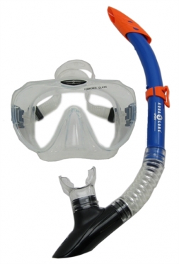 Aqua Lung Sport Malibu + Vera Cruz Snorkelset heren transparant  