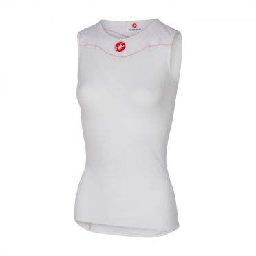 Castelli Pro issue W ondershirt mouwloos wit dames 