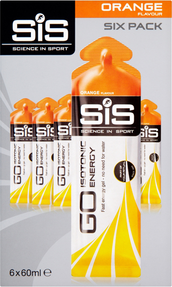 SIS GO Isotonic energiegel sinaasappel 6 stuks 