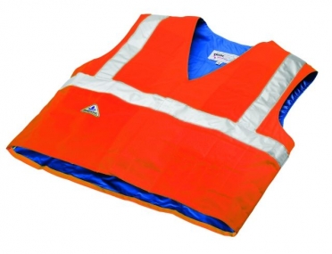 TechNiche HyperKewl evaporative cooling vest safety oranje 