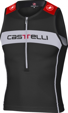 Castelli Core tri top zwart/wit/rood heren 14108-010 