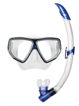 Aqua Lung Sport Oyster LX + Airflex Purge LX Snorkelset blauw 
