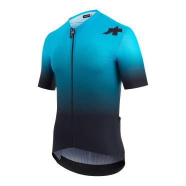 Assos EQUIPE RS S9 TARGA fietsshirt korte mouw blauw/zwart heren 