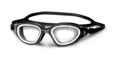 BTTLNS Ghiskar 1.0 transparante lens zwembril zwart/wit 