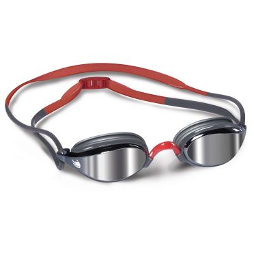 BTTLNS Shrykos 1.0 spiegel getinte lenzen zwembril zilver/rood 