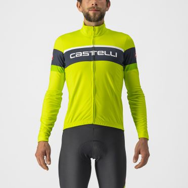 Castelli Passista fietsshirt lange mouw geel/groen heren 