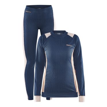 Craft Core Dry thermo onderkleding set blauw/roze dames 