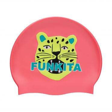Funkita Feline Fiesta siliconen badmuts roze 