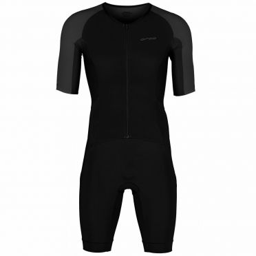 Orca Athlex Aero race trisuit korte mouw zwart/zilver heren 