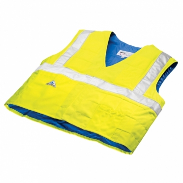 TechNiche HyperKewl evaporative cooling vest safety geel 