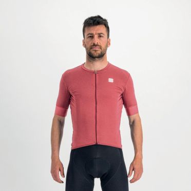 Sportful Monocrom fietsshirt korte mouw roze heren 