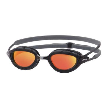 Zoggs Predator titanium zwembril zwart/oranje 