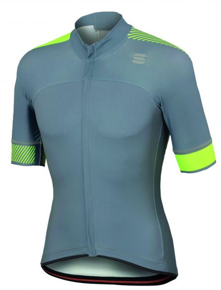 menu Sobriquette censuur Sportful Bodyfit pro classics jersey korte mouw fietsshirt grijs/fluo geel  heren kopen? Bestel bij triathlonaccessoires.nl