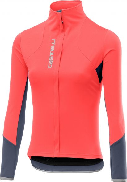 verkopen koppeling Rijd weg Castelli Trasparente 4 lange mouw fietsshirt roze dames kopen? Bestel bij  triathlonaccessoires.nl
