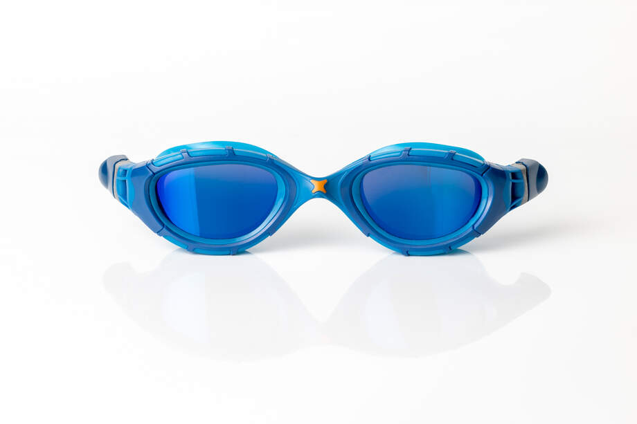 Zoggs Predator flex titanium zwembril blauw  461054-blbl/mbl