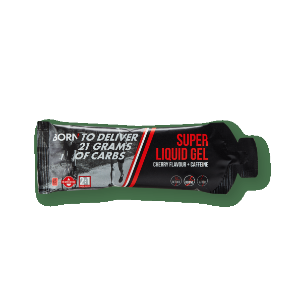 Born Super liquid gel Cherry 2:1 + Caffeine box 12 x 55 ml