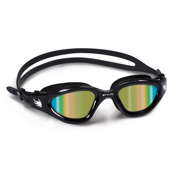 BTTLNS Valryon 1.0 zwembril regenboog spiegel lenzen zwart/goud  0119002-060