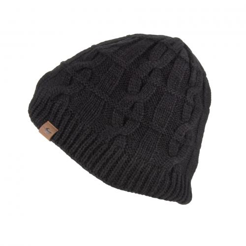 Sealskinz Cold Weather Cable knit beanie zwart  13100032-0001