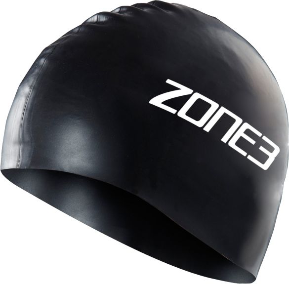 Zone3 Silicone swim cap zwart  SA18SCAP101
