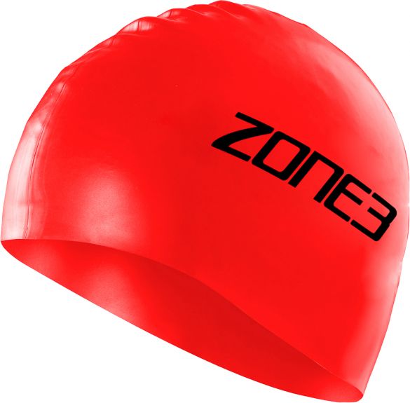 Zone3 Silicone swim cap rood  SA18SCAP108