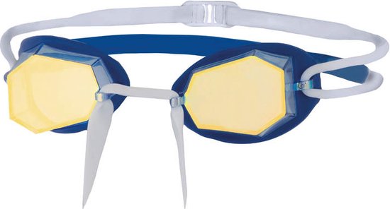 Zoggs Diamond zwembril blauw/wit spiegellens  461090
