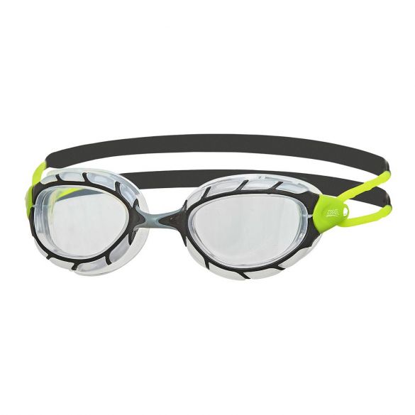 Zoggs Predator transparante lens zwembril zwart/groen  461037-334863