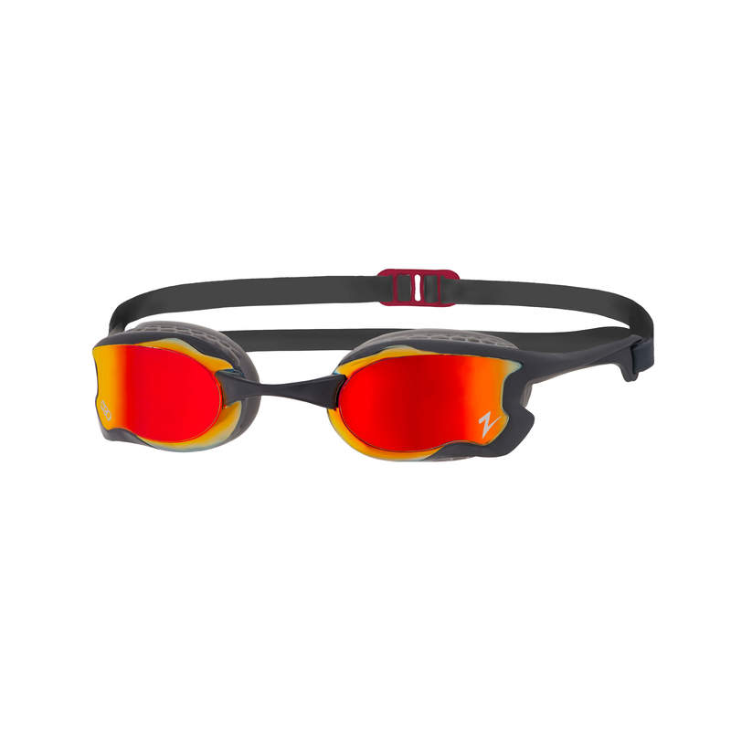 Zoggs Raptor HCB Titanium spiegellens zwembril zwart/rood  461085-GYBK/MRD