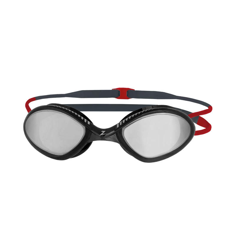 Zoggs Tiger Titanium spiegellens zwembril zwart/rood  461094-GYRD/MSM