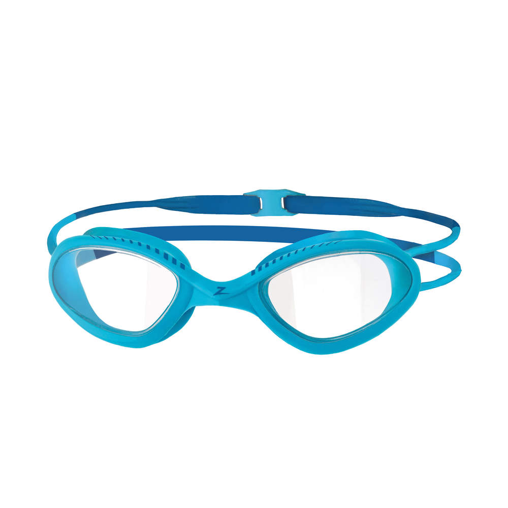 Zoggs Tiger LSR+ transparante lens zwembril blauw  461093-BLWH/CLR