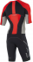 2XU Compression full zip trisuit sleeved zwart/rood/grijs heren  MT4442dFSC/FRG